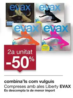 BonpreuEsclat EVAX Compreses amb ales Liberty oferta