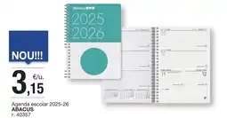BonpreuEsclat ABACUS Agenda escolar 2025-26 oferta