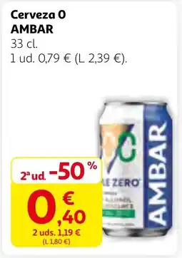 Alcampo AMBAR Cerveza 0 oferta