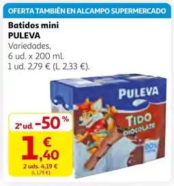 Alcampo PULEVA Batidos mini oferta