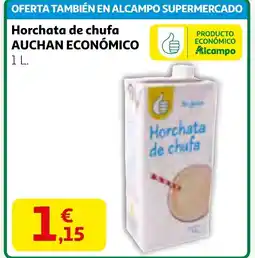 Alcampo AUCHAN ECONÓMICO Horchata de chufa oferta