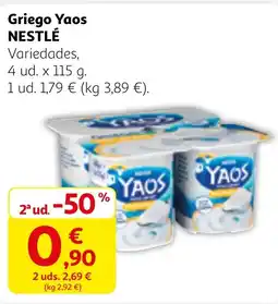 Alcampo NESTLÉ Griego Yaos oferta