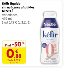 Alcampo NESTLÉ Kéfir líquido sin azúcares añadidos oferta