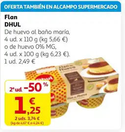Alcampo DHUL Flan oferta