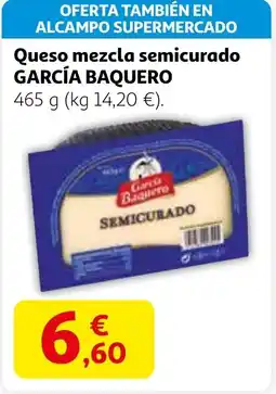 Alcampo GARCÍA BAQUERO Queso mezcla semicurado oferta