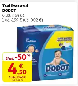 Alcampo DODOT Toallitas azul oferta