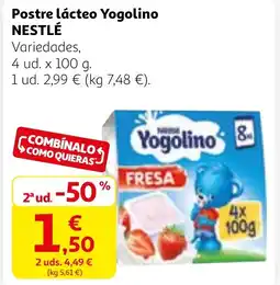 Alcampo NESTLÉ Postre lácteo Yogolino oferta