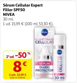 Alcampo NIVEA Sérum Cellular Expert Filler SPF50 oferta