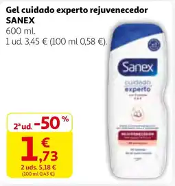 Alcampo SANEX Gel cuidado experto rejuvenecedor oferta