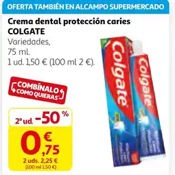 Alcampo COLGATE Crema dental protección caries oferta