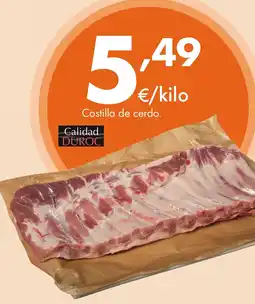 Supermercados Lupa Costilla de cerdo. oferta