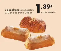 Supermercados Lupa 3 napolitanas de chocolate oferta