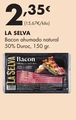 Supermercados Lupa LA SELVA Bacon ahumado natural 50% Duroc oferta