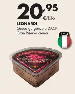 Supermercados Lupa LEONARDI Queso gorgonzola D.O.P. Gran Riserva crema. oferta