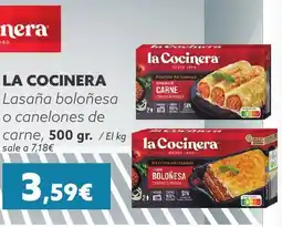 Supermercados Lupa LA COCINERA Lasaña boloñesa o canelones de carne oferta