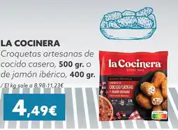 Supermercados Lupa LA COCINERA Croquetas artesanas de cocido casero, O de jamón ibérico oferta
