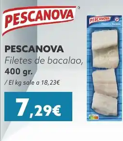 Supermercados Lupa PESCANOVA Filetes de bacalao, oferta