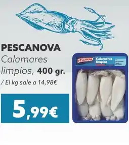 Supermercados Lupa PESCANOVA Calamares limpios oferta