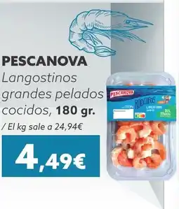 Supermercados Lupa PESCANOVA Langostinos grandes pelados cocidos oferta