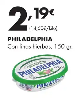 Supermercados Lupa PHILADELPHIA Con finas hierbas oferta