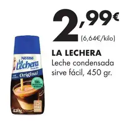 Supermercados Lupa LA LECHERA Leche condensada sirve fácil oferta