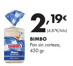 Supermercados Lupa BIMBO Pan sin corteza oferta