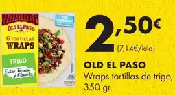 Supermercados Lupa OLD EL PASO Wraps tortillas de trigo oferta