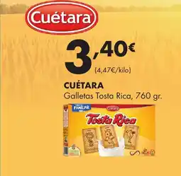 Supermercados Lupa CUÉTARA Galletas Tosta Rica oferta