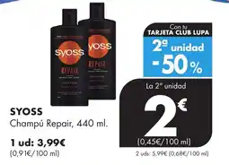 Supermercados Lupa SYOSS Champú Repair oferta