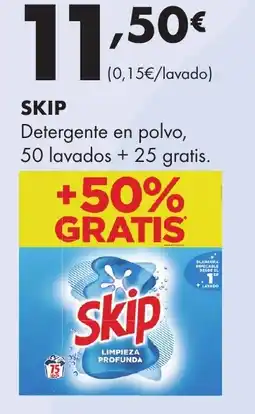 Supermercados Lupa SKIP Detergente en polvo, oferta