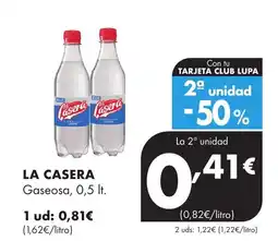 Supermercados Lupa LA CASERA Gaseosa, oferta