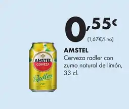 Supermercados Lupa AMSTEL Cerveza radler con zumo natural de limón oferta