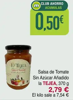Masymas TEJEA Salsa de Tomate Sin Azúcar Añadido oferta