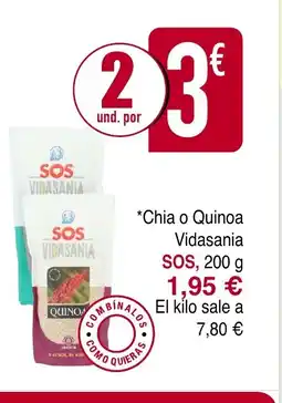 Masymas SOS Chia o Quinoa Vidasania oferta