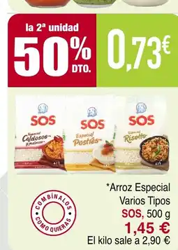 Masymas SOS Arroz Especial Varios Tipoc oferta