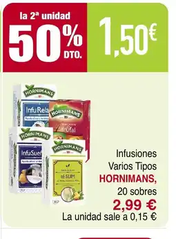 Masymas HORNIMANS Infusiones Varios Tipos oferta