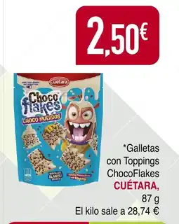 Masymas CUÉTARA Galletas con Toppings ChocoFlakes oferta