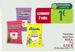 Masymas RICOLA Caramelos Varios Tipos oferta