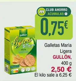 Masymas GULLÓN Galletas María Ligera oferta