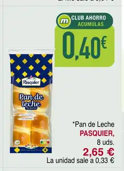 Masymas PASQUIER Pan de Leche oferta