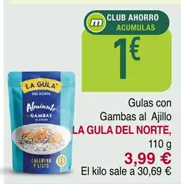 Masymas LA GULA DEL NORTE Gulas con Gambas al Ajillo oferta