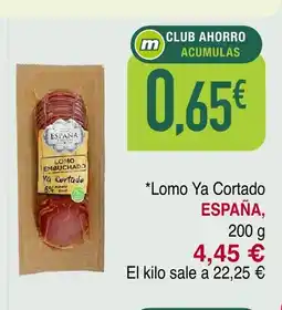 Masymas ESPAÑA Lomo Ya Cortado oferta