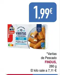 Masymas FINDUS Varitas de Pescado oferta
