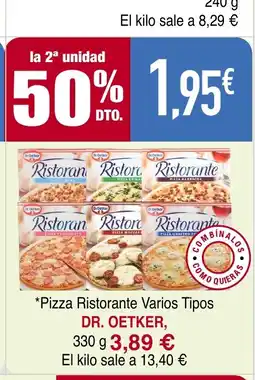 Masymas DR. OETKER Pizza Ristorante Varios Tipos oferta
