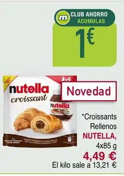 Masymas NUTELLA Croissants Rellenos oferta