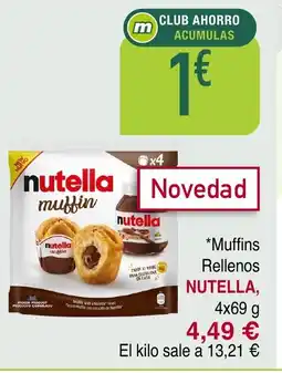 Masymas NUTELLA Muffins Rellenos oferta