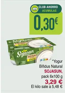 Masymas SOJASUN Yogur Bífidus Natural oferta