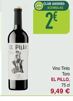 Masymas EL PILLO Vino Tinto Toro oferta