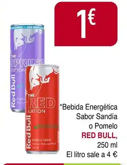 Masymas RED BULL Bebida Energética Sabor Sandía o Pomelo oferta