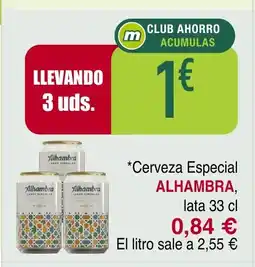 Masymas ALHAMBRA Cerveza Especial oferta